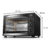Horno electrico LUSQTOFF 85L con convección Negro - Planeta Hogar