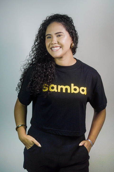 Cropped Oversized Samba - comprar online