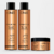 Progressiva Organic Plus Liso, Leve & Espelhado 5D 1000Ml + Kit Pós Progressiva (shampoo prologador de liso 1000ml + máscara efeito btx) Brinde
