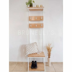 Perchero recibidor paraíso 40x50x180 - Brunellis Muebles