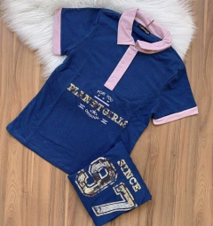 Blusa polo feminina Planet girls