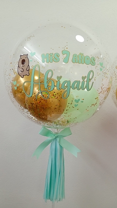 Globo burbuja personalizado 18"