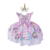 Vestido de Festa Infantil Unicórnio Baby Rosa Listrado Arco Íris na internet