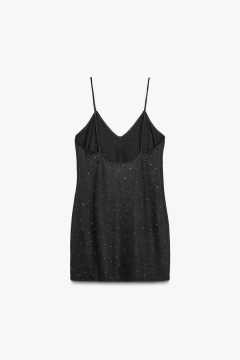 VESTIDO PUNTO STRASS - ZARA - comprar online