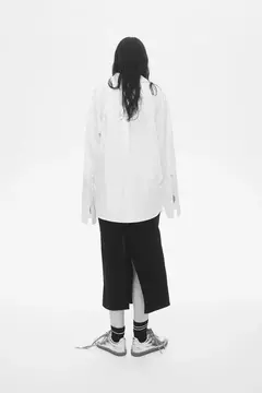 CAMISA OVERSIZE DE POPELINA H&M en internet