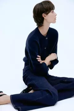 DENIM WIDE REGULAR WAIST H&M