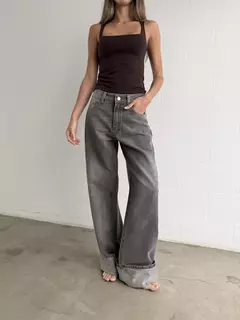 DENIM STRAGHT BOTAMANGA GREY