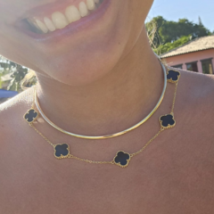 COLAR 5 TREVOS MADREPEROLA 40+5CM - comprar online