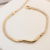 Pulseira metade riviera e malha