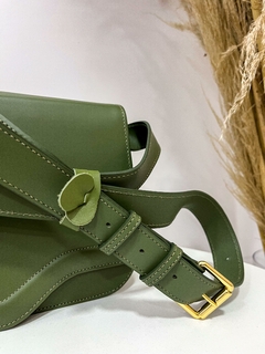 Bolsa Couro Verde Militar - comprar online