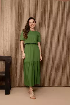 Vestido Angélica - Verde Kiwi Tam P (38/40) - comprar online