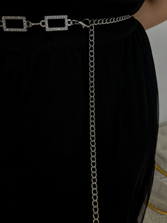 Saia Sophia - Preto P/M (36 ao 42) e G/GG (44 ao 46) - Conceito Modas