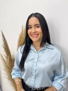 Camisa Cetim Eloá - Azul Tam G