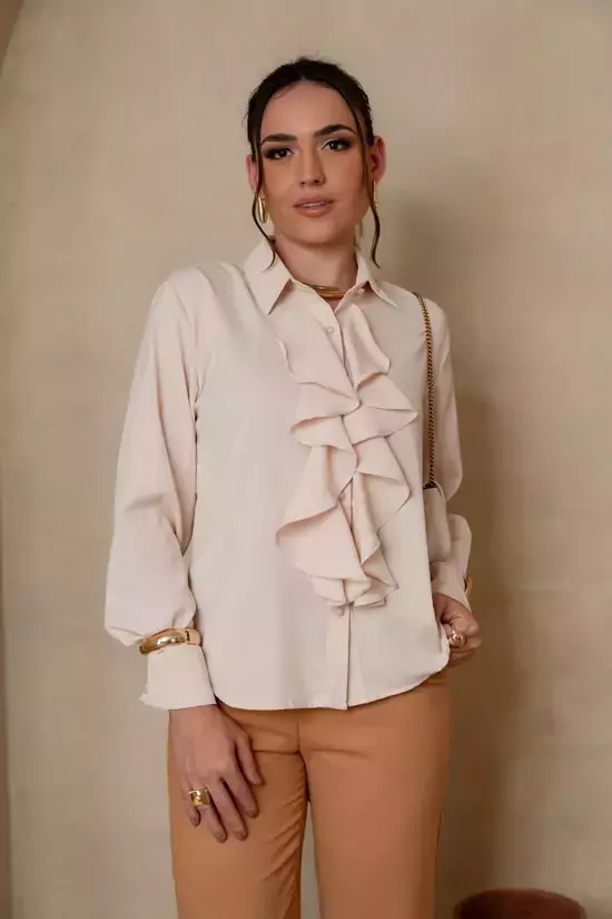 Camisa Desirrée - Creme Tam M