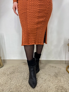 Vestido Luxo - Terracota Tam Único (36-44) - loja online