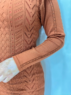 Vestido Luxo - Terracota Tam Único (36-44) - Conceito Modas