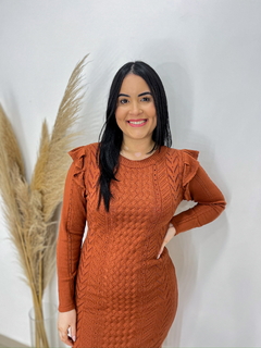 Vestido Luxo - Terracota Tam Único (36-44) - comprar online
