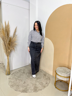 Saia Jeans Djully - Preto Tam 36 ao 44 - comprar online