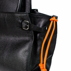 Bolsa Couro Neo Preto M - loja online