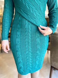 Imagem do Vestido Trançado - Azul Petróleo Tam Único (36-44)