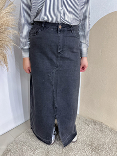 Saia Jeans Djully - Preto Tam 36 ao 44 - loja online