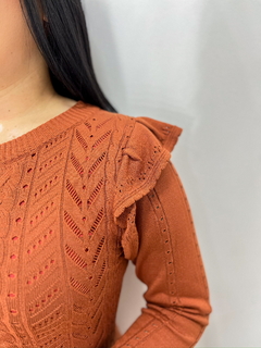 Vestido Luxo - Terracota Tam Único (36-44) na internet