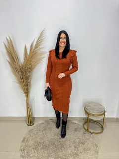 Vestido Luxo - Terracota Tam Único (36-44)