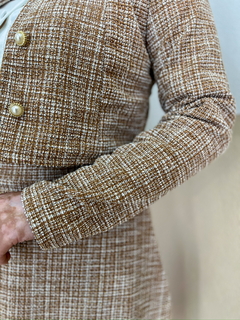 Conjunto Milena Tweed Caramelo - Tam M - loja online