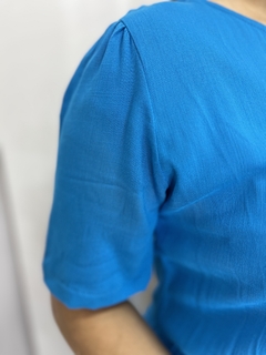 Vestido Angélica - Azul Tam GG (46)