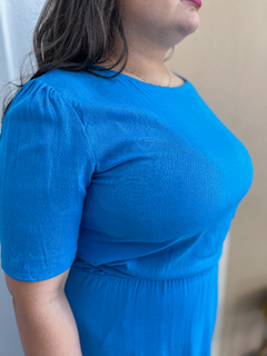Vestido Angélica - Azul Tam GG (46)
