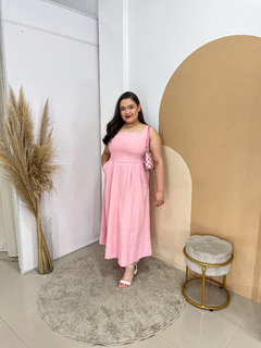 Vestido Cibele - Rosa Tam G (44/46) - Conceito Modas