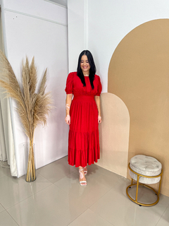 Vestido Paola - Vermelho Tam Único (36 ao 42/44) na internet