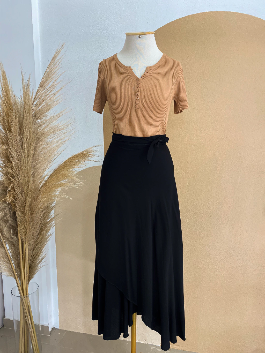 Saia Isadora - Envelope Preto Tam Único (36 ao 46)