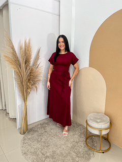 Vestido Mariana - Marsala Tam M (40/42) - Conceito Modas