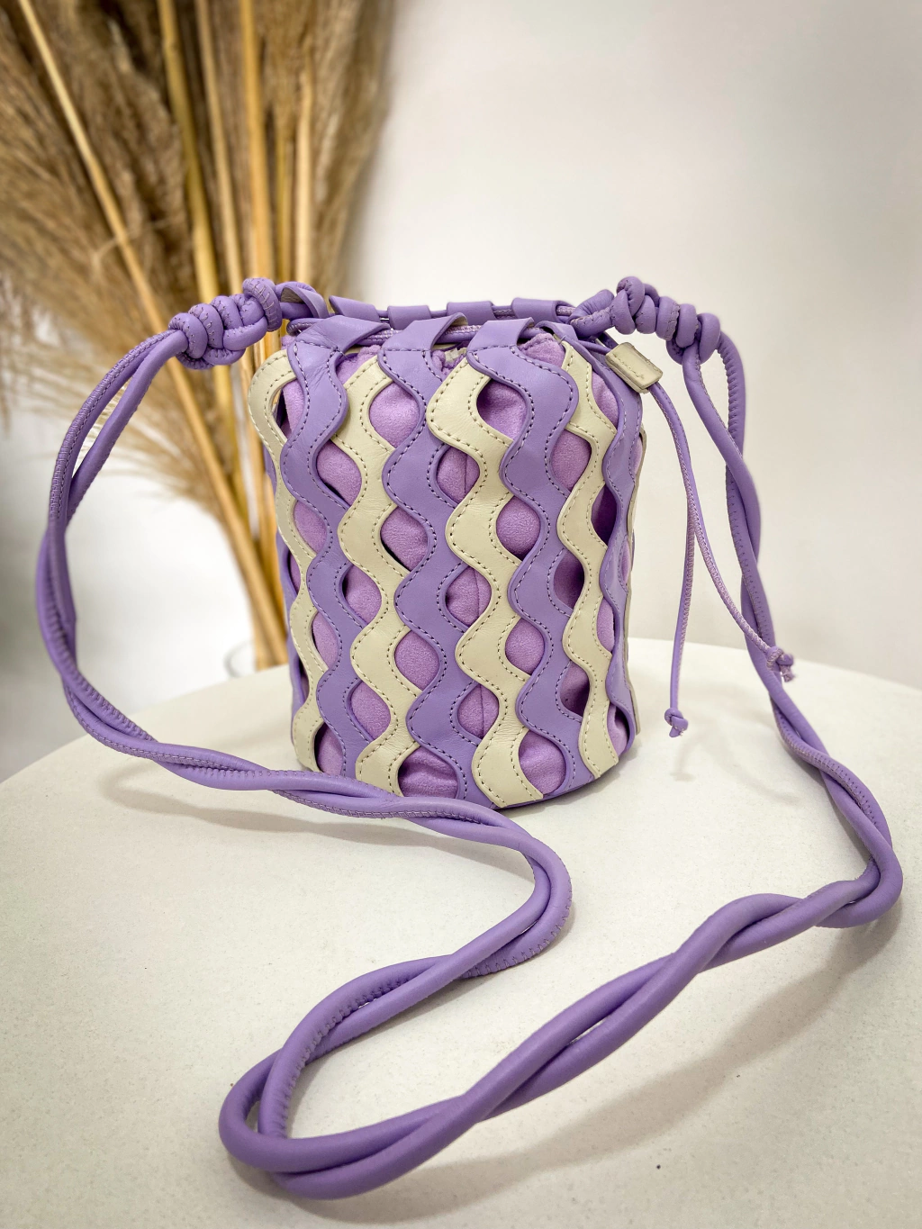 Bolsa Lucy - Lilás com Bege