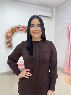 Vestido Mari - Marrom Tam Único (36 ao 42/44) na internet