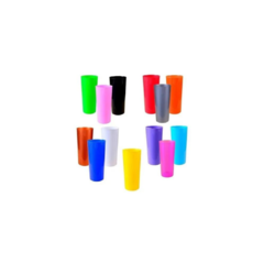 VASO TRAGO LARGO PP COLOR NEGRO PASTEL KOVAL