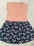 Vestido Infantil em Malha e cotton Tamanho 08 - Manduck