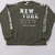 Casaco moletinho Flanelado para Menina New York Verde Musgo