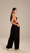Calça viscolinho preta black
