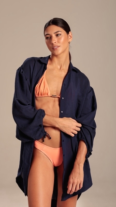 Chemise azul marinho (Curta)