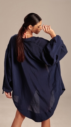 Chemise azul marinho (Curta) - comprar online