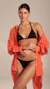 Chemise laranja coral (Curta)