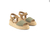 Sandalia Wedge Panama Cemento. - comprar online