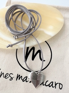 Collar tiento Grey Heart