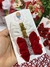 Parzinho veludo natal festas - Mimos da lis Laço 