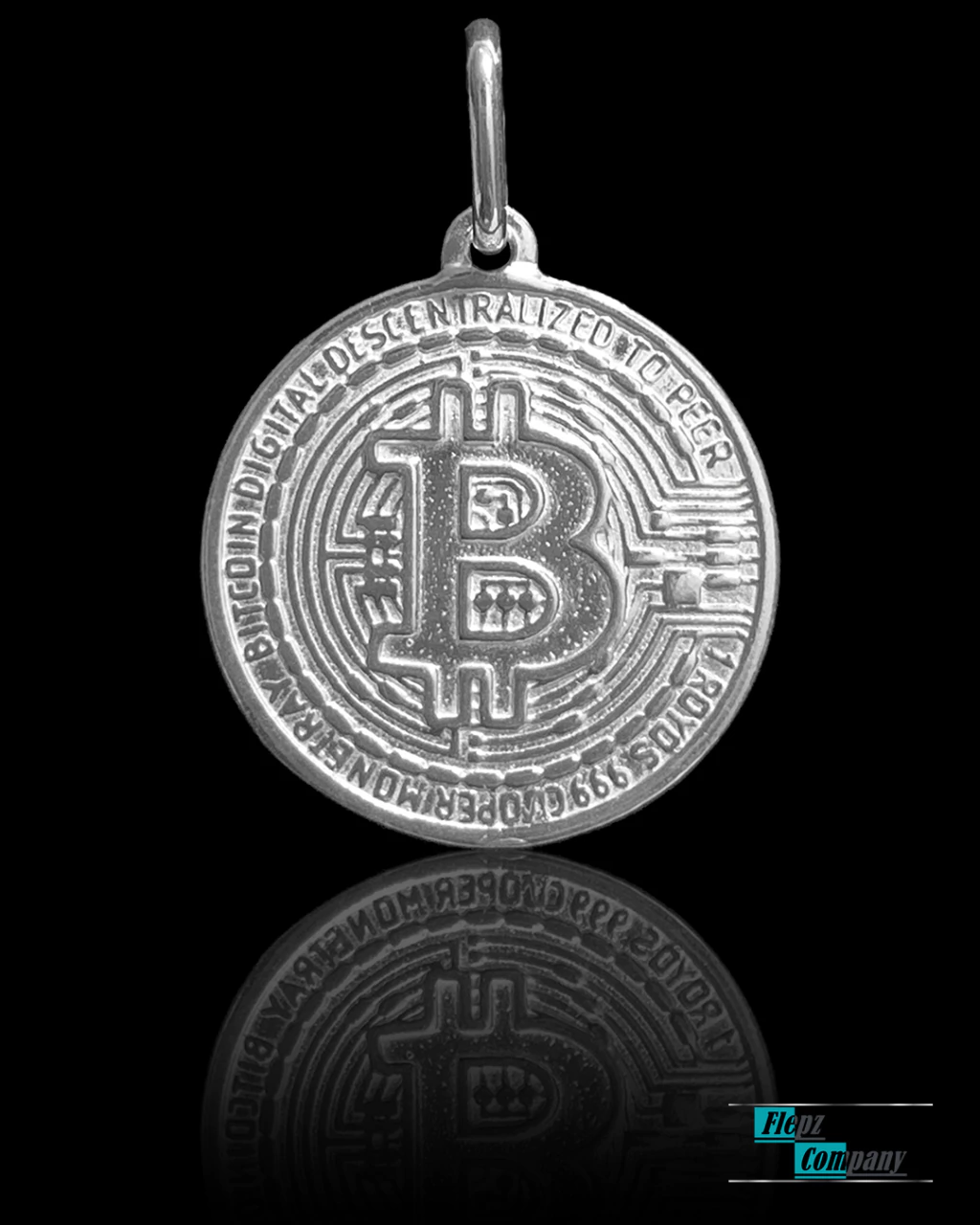 Pingente Bitcoin | Prata 925