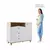 Quarto Bebe Completo MDF Dorabelly Sinha + Colchão - DORALAR MOVEIS E ELETRO LTDA