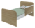 Kit Berço Cômoda Ben Uli Moveis Peroba MDF Amadeirado - comprar online