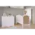 Quarto Bebe Berço e Cômoda MDF Canto Dorabelly +Colchão e Capitonê - comprar online